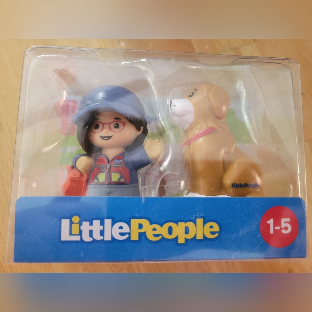 🖤 FISHER-PRICE LITTLE PEOPLE Good Boy & His Hooman NWT - Picture 2 of 4